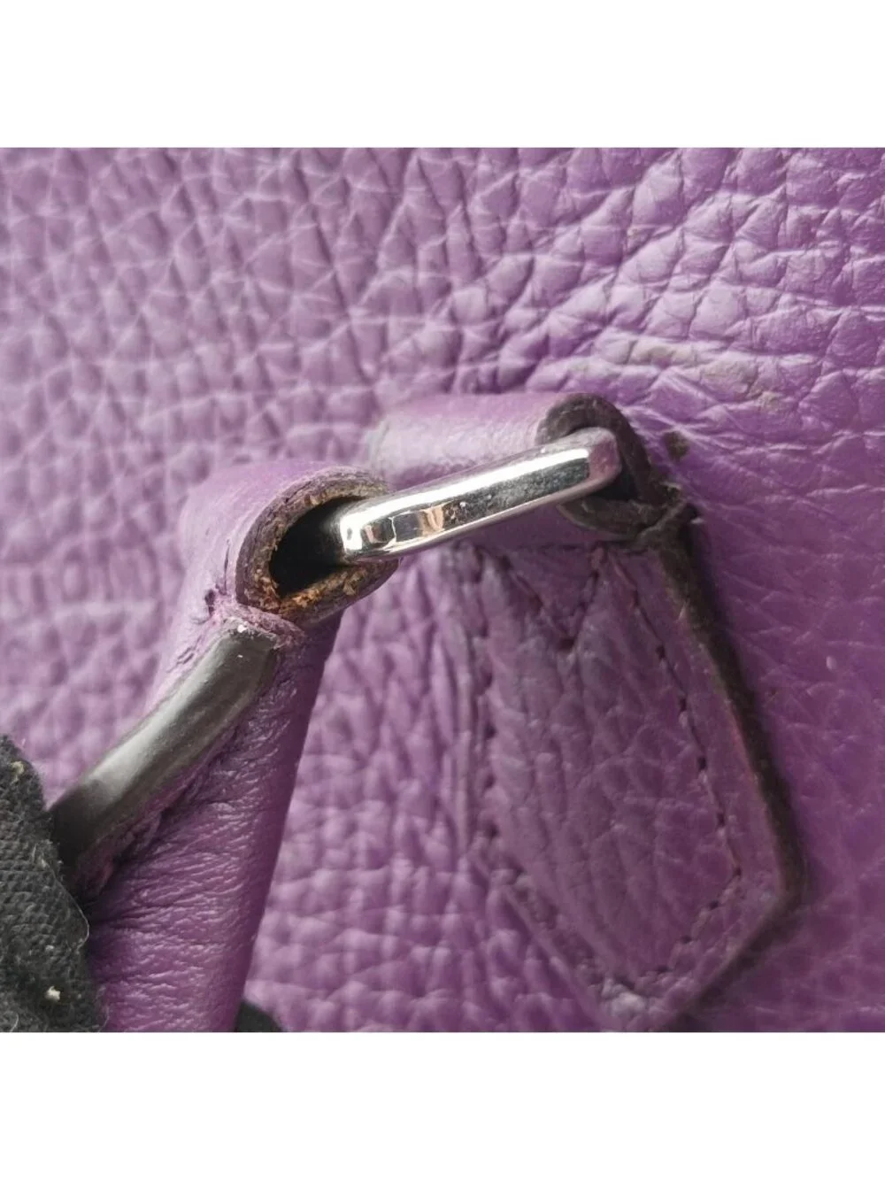 Louis Vuitton Parnascea Alma PM Violet Taurillon Leather Handbag